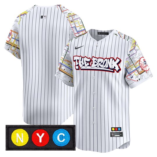 Men's New York Yankees The Bronx Subway Style Vapor Premier Limited Jersey