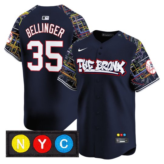 Men's New York Yankees The Bronx Subway Style Vapor Premier Limited Jersey