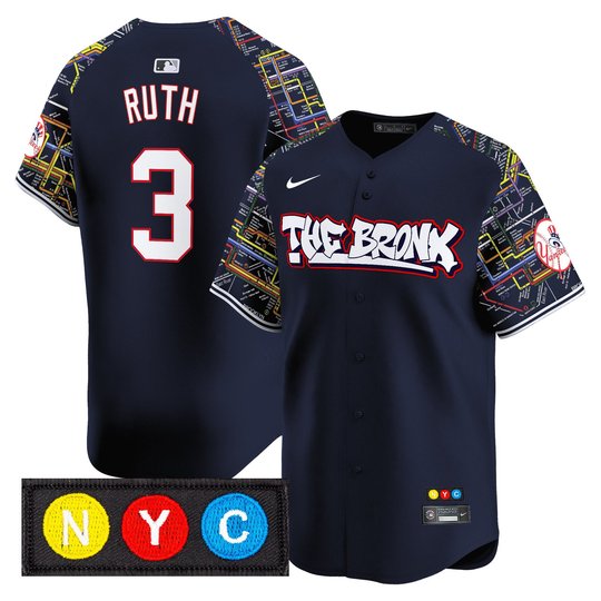 Men's New York Yankees The Bronx Subway Style Vapor Premier Limited Jersey