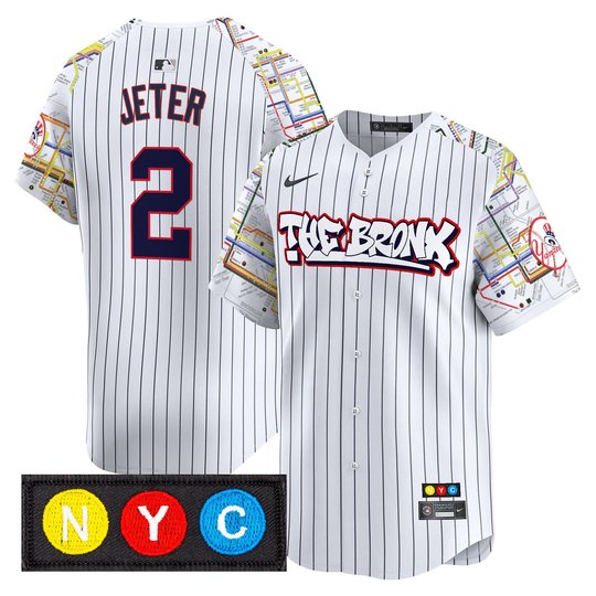 Men's New York Yankees The Bronx Subway Style Vapor Premier Limited Jersey