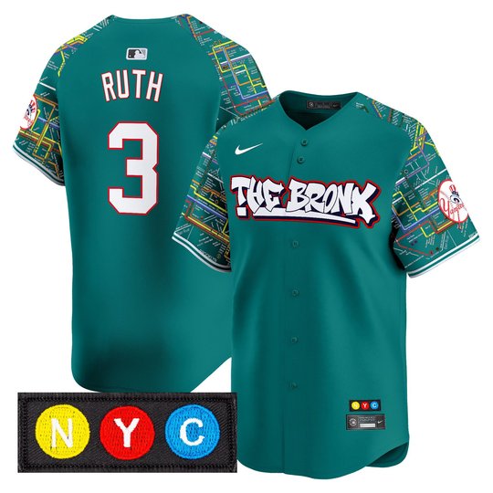 Men's New York Yankees The Bronx Subway Style Vapor Premier Limited Jersey