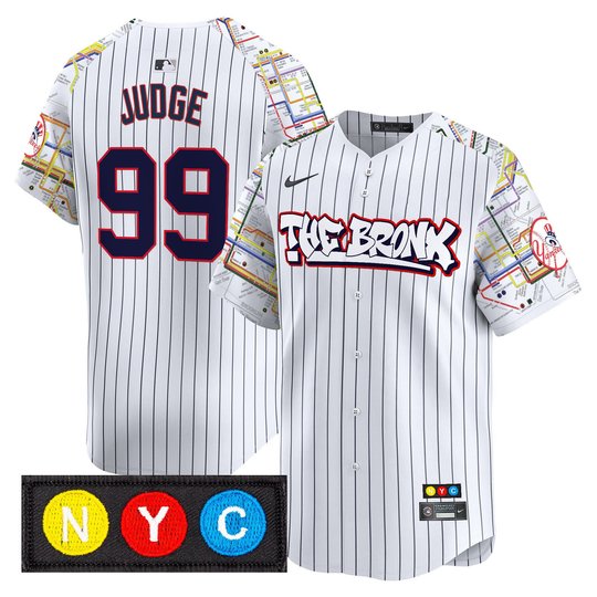 Men's New York Yankees The Bronx Subway Style Vapor Premier Limited Jersey