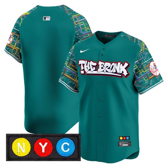Men's New York Yankees The Bronx Subway Style Vapor Premier Limited Jersey