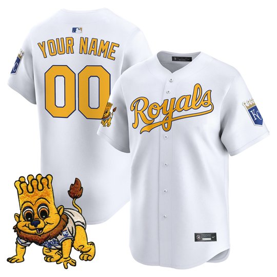 Kansas City Royals Sluggerrr Patch Vapor Premier Limited Custom Jersey - All Stitched