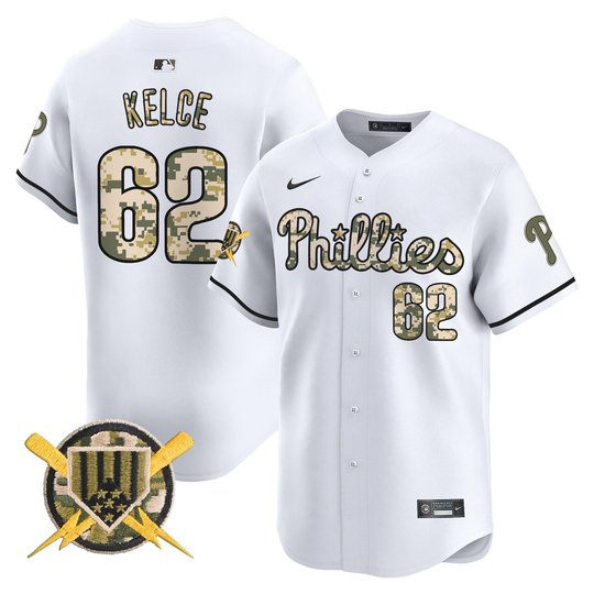 Men's Phillies Armed Forces Day Vapor Premier Limited Jersey - All Stitched
