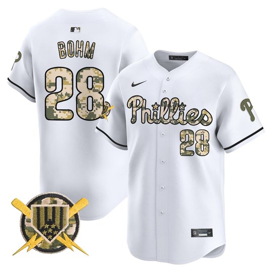 Men's Phillies Armed Forces Day Vapor Premier Limited Jersey - All Stitched