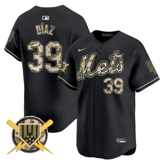 Men's Mets Armed Forces Day Vapor Premier Limited Jersey - All Stitched