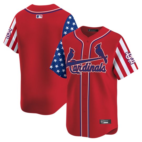 Men's St. Louis Cardinals 2025 Independence Day Vapor Premier Limited Jersey V2 - All Stitched