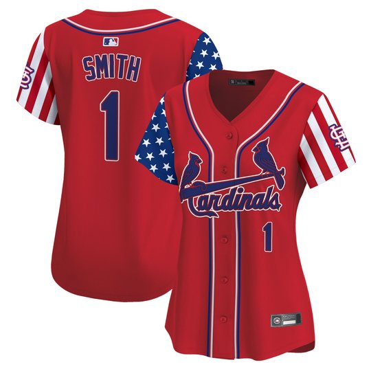 Women's St. Louis Cardinals 2025 Independence Day Vapor Premier Limited Jersey V2 - All Stitched