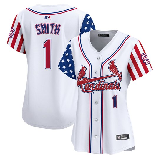 Women's St. Louis Cardinals 2025 Independence Day Vapor Premier Limited Jersey V2 - All Stitched
