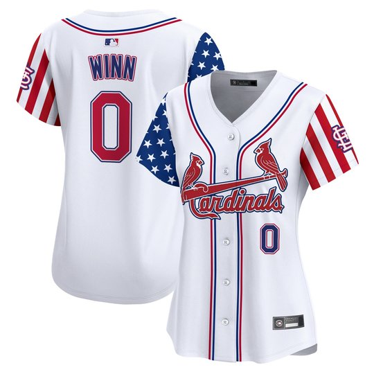 Women's St. Louis Cardinals 2025 Independence Day Vapor Premier Limited Jersey V2 - All Stitched