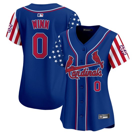 Women's St. Louis Cardinals 2025 Independence Day Vapor Premier Limited Jersey V2 - All Stitched