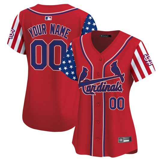St. Louis Cardinals 2025 Independence Day Vapor Premier Limited Custom Jersey V2 - All Stitched