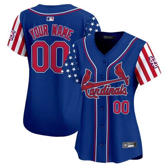 St. Louis Cardinals 2025 Independence Day Vapor Premier Limited Custom Jersey V2 - All Stitched