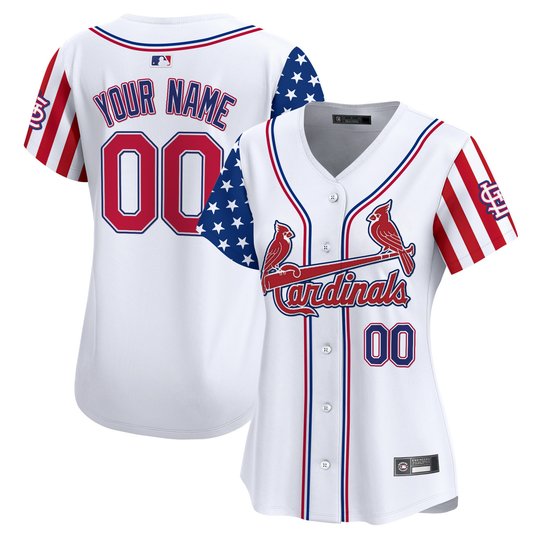St. Louis Cardinals 2025 Independence Day Vapor Premier Limited Custom Jersey V2 - All Stitched
