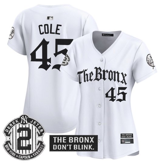 Women's Yankees 'The Bronx - Gothic Ink Drop Edition' Vapor Premier Limited Jersey - All Stitched