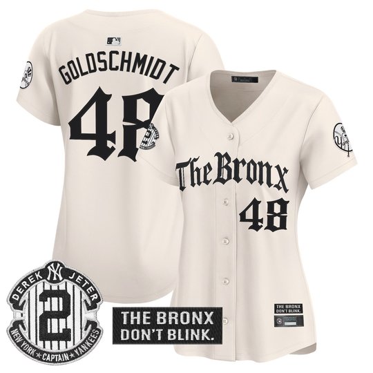 Women's Yankees 'The Bronx - Gothic Ink Drop Edition' Vapor Premier Limited Jersey - All Stitched