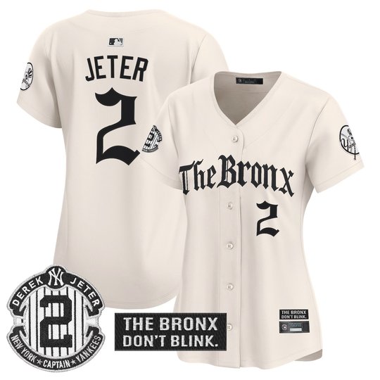 Women's Yankees 'The Bronx - Gothic Ink Drop Edition' Vapor Premier Limited Jersey - All Stitched