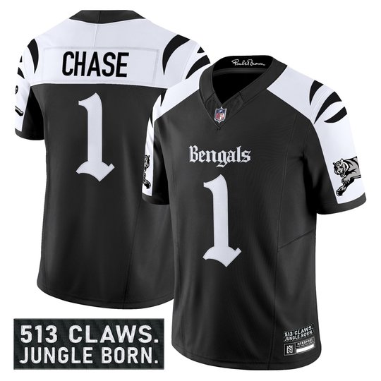 Men's Cincinnati Bengals 'Gothic Jungle Shadows Edition' Vapor Limited Jersey - All Stitched