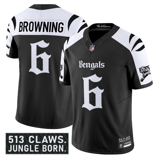 Men's Cincinnati Bengals 'Gothic Jungle Shadows Edition' Vapor Limited Jersey - All Stitched