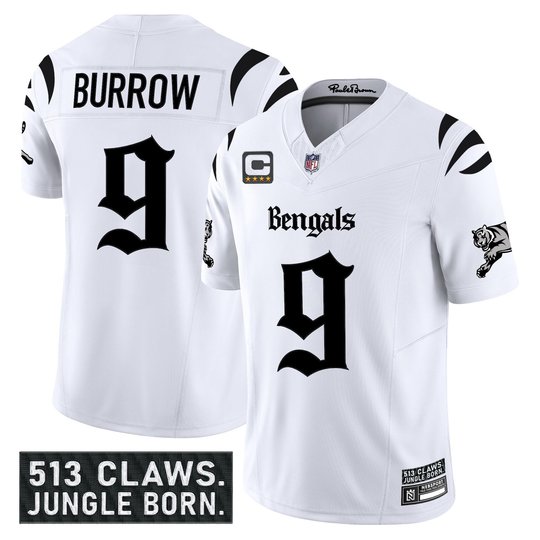 Men's Cincinnati Bengals 'Gothic Jungle Shadows Edition' Vapor Limited Jersey - All Stitched