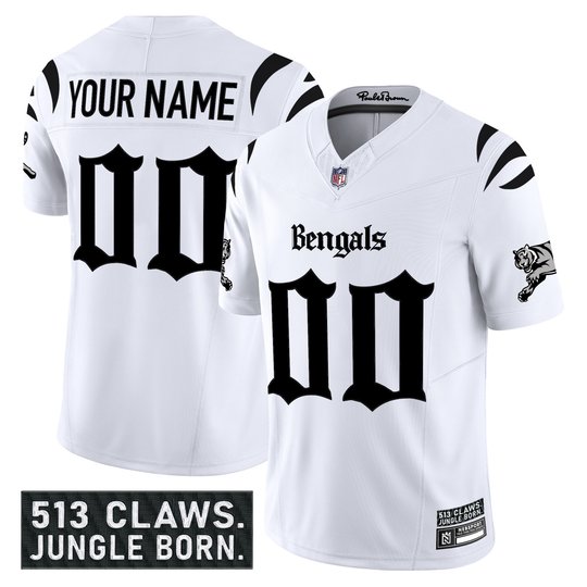 Cincinnati Bengals 'Gothic Jungle Shadows Edition' Vapor Limited Custom Jersey - All Stitched