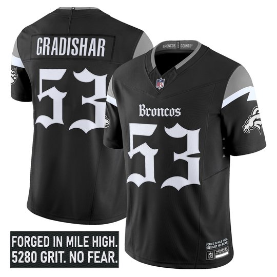 Men's Denver Broncos 'Gothic Mile High Shadows Edition' Vapor Limited Jersey - All Stitched