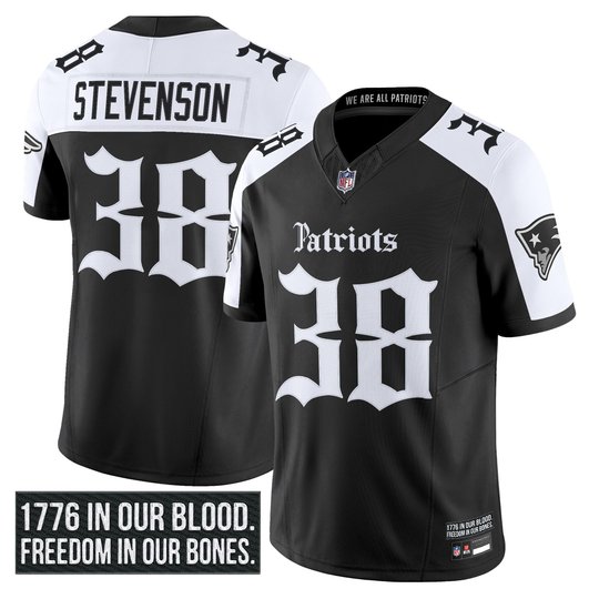 Men's New England Patriots 'Gothic Revolution Edition' Vapor Limited Jersey - All Stitched