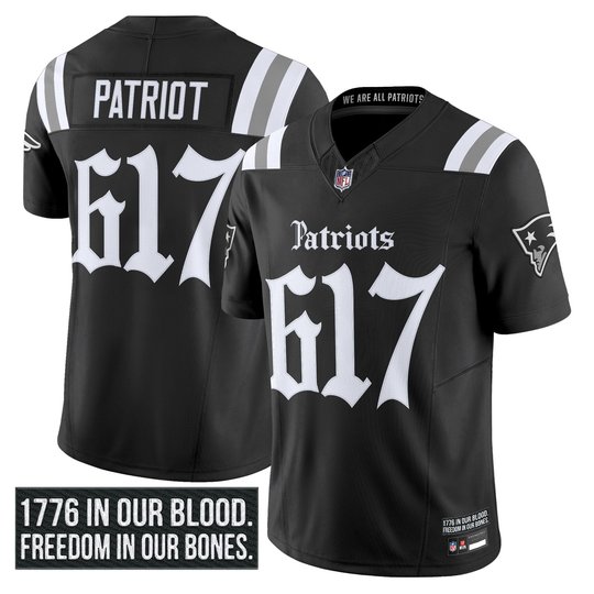 Men's New England Patriots 'Gothic Revolution Edition' Vapor Limited Jersey - All Stitched