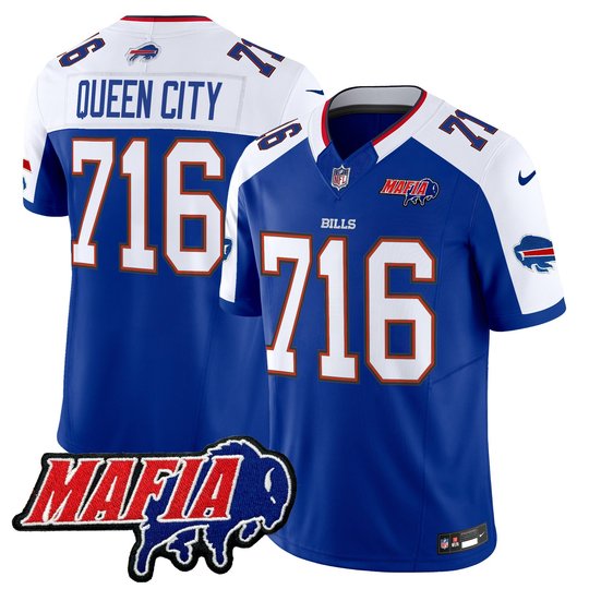Men's Buffalo Bills 2026 Bills Mafia Patch Vapor Limited Jersey - All Stitched