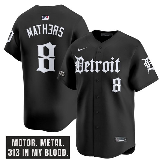 Men's Detroit Tigers 'Motor Gothic Edition' Vapor Premier Limited Jersey - All Stitched