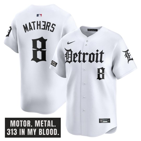 Men's Detroit Tigers 'Motor Gothic Edition' Vapor Premier Limited Jersey - All Stitched