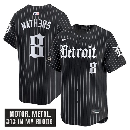 Men's Detroit Tigers 'Motor Gothic Edition' Vapor Premier Limited Jersey - All Stitched