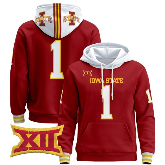 Men's Iowa State Cyclones 2025 Premium Pullover Hoodie - All Stitched