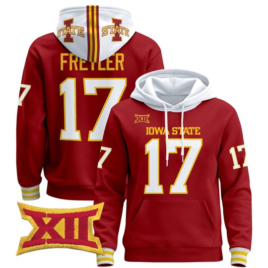 Men's Iowa State Cyclones 2025 Premium Pullover Hoodie - All Stitched