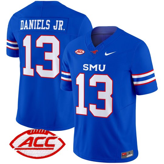 Men's SMU Mustangs 2025 Vapor Limited Jersey - All Stitched