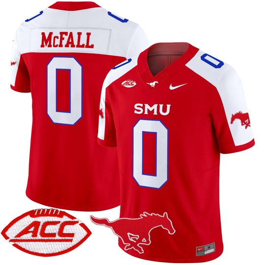 Men's SMU Mustangs 2025 Vapor Limited Jersey - All Stitched