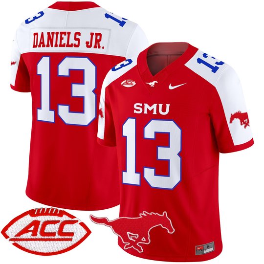 Men's SMU Mustangs 2025 Vapor Limited Jersey - All Stitched