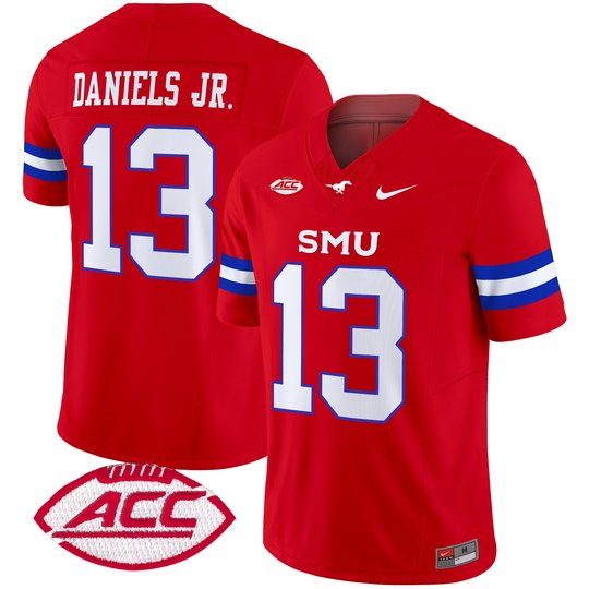 Men's SMU Mustangs 2025 Vapor Limited Jersey - All Stitched