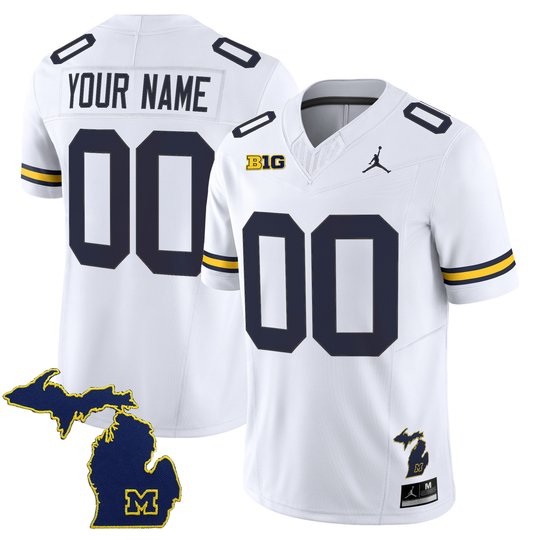 Michigan Wolverines 2025 Vapor Limited Custom Jersey V2 - All Stitched