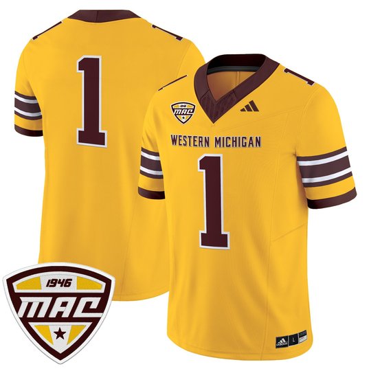 Men’s Western Michigan Broncos 2025 Vapor Limited Jersey - All stitched