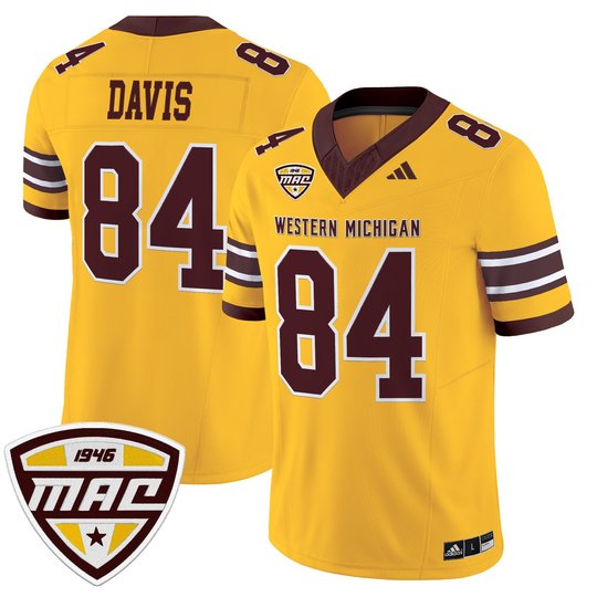 Men’s Western Michigan Broncos 2025 Vapor Limited Jersey - All stitched