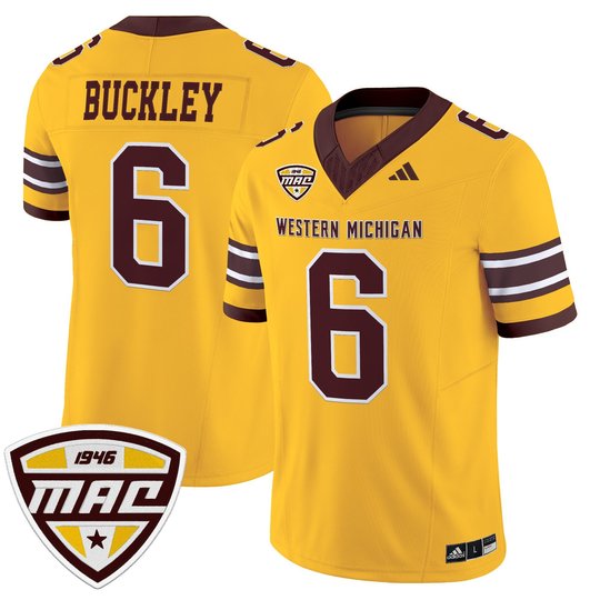 Men’s Western Michigan Broncos 2025 Vapor Limited Jersey - All stitched