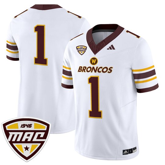 Men’s Western Michigan Broncos 2025 Vapor Limited Jersey - All stitched