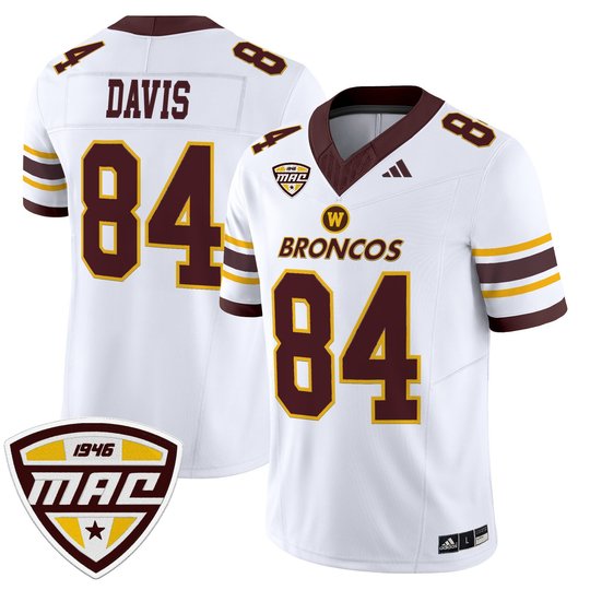Men’s Western Michigan Broncos 2025 Vapor Limited Jersey - All stitched