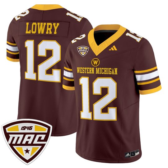 Men’s Western Michigan Broncos 2025 Vapor Limited Jersey - All stitched