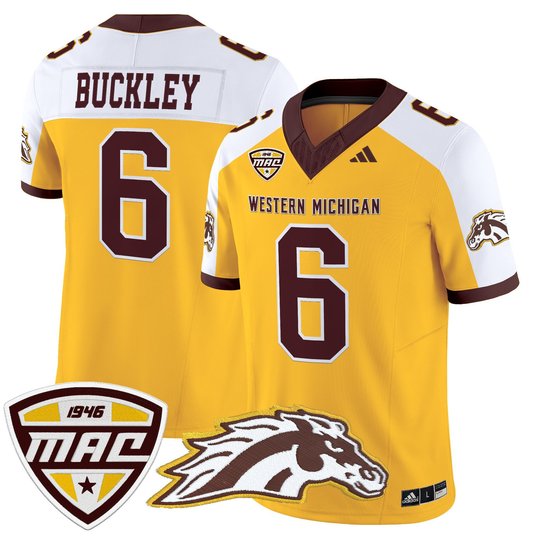 Men’s Western Michigan Broncos 2025 Vapor Limited Jersey - All stitched