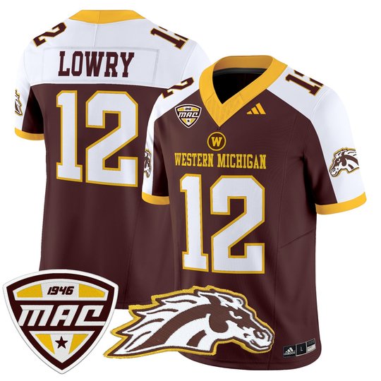 Men’s Western Michigan Broncos 2025 Vapor Limited Jersey - All stitched