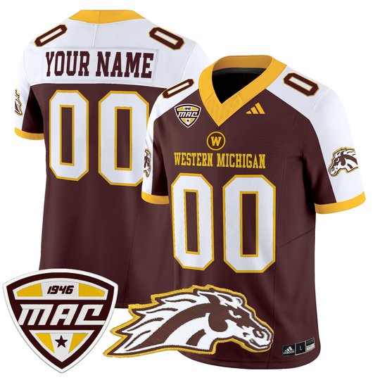 Western Michigan Broncos 2025 Vapor Limited Custom Jersey - All stitched