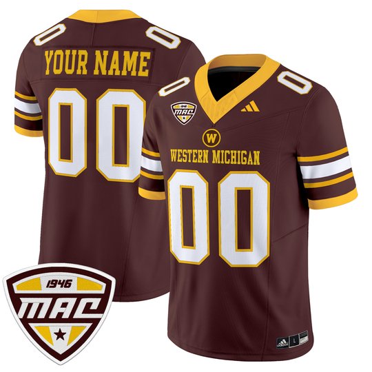 Western Michigan Broncos 2025 Vapor Limited Custom Jersey - All stitched